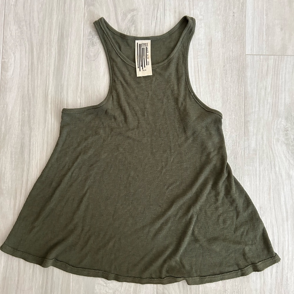 Green Free People Tank